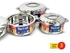 Max fresh stainless steel hotpot set 3 pieces