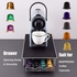 Coffee Capsule Holder Box with Coffee Pods Storage Drawer Compatible for Nespresso Space-Saving Non-Slip Sound-Absorbing Holder 40 Capsules Capacity