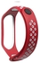 Generic Bracelet silicone for xiaomi 3 & xiaomi 4 watch band red & white color