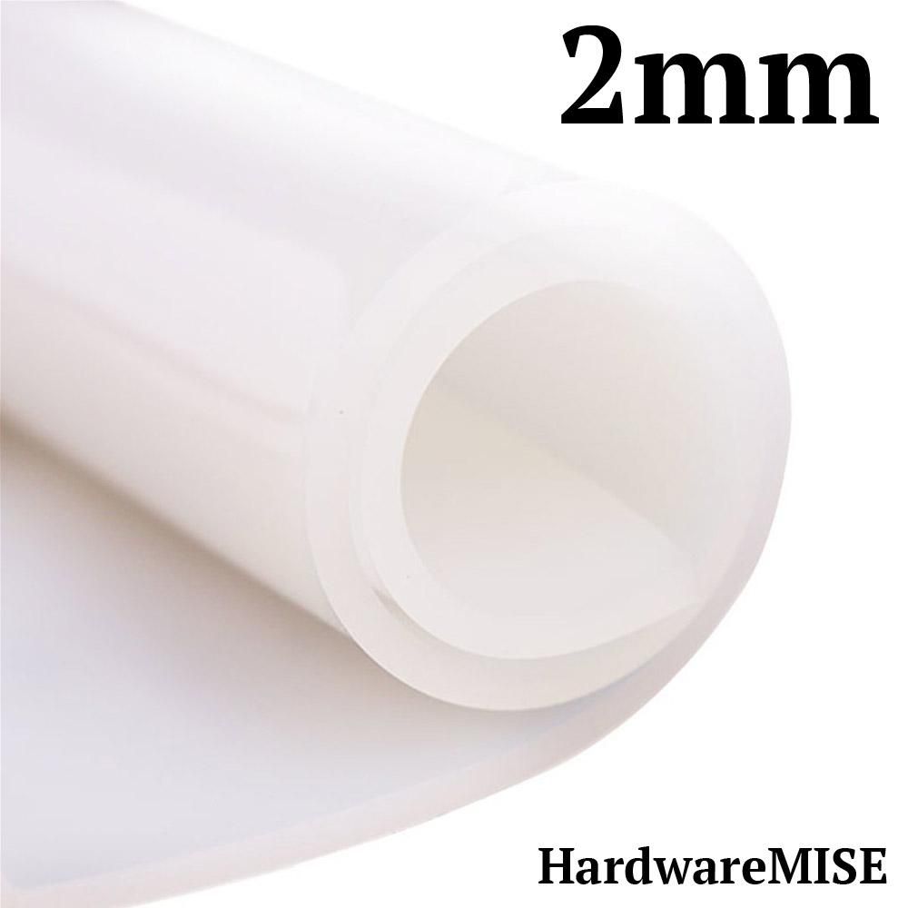 Hardwaremise Silicone Rubber Sheet Translucent 2mm thick 1m Width