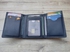 Dr.key Men's Ginuine Leather Trifold Wallet With ID Window 1060-plblue