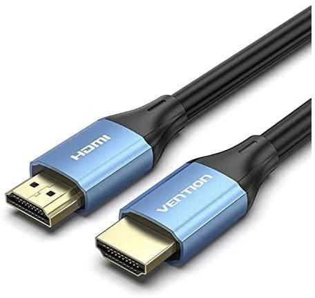 فينشن كيبل UHD HDMI 2.0 4K 18Gbps 4K @60Hz ثلاثي الابعاد لارجاع الفيديو HDCP 2.2 لجهاز بلاي ستيشن 4 وشاومي مي بوكس، كيبل صوت HDMI مقسم للتلفزيون (0.75 متر، سلسلة ايه ال اتش، ازرق)