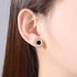 Earrings Design Numeral Roman For Women Stainless Steel - Plated 18K Rose Gold