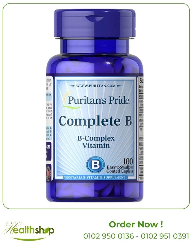 Complete B (Vitamin B Complex)-100 Caplets