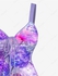 Plus Size Rose Flower Glitter Sparkling Sequin 3D Print Cinched Tank Top - 6x