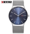 Curren Men Analog Sports Wristwatch Quartz Business Watch - Silver