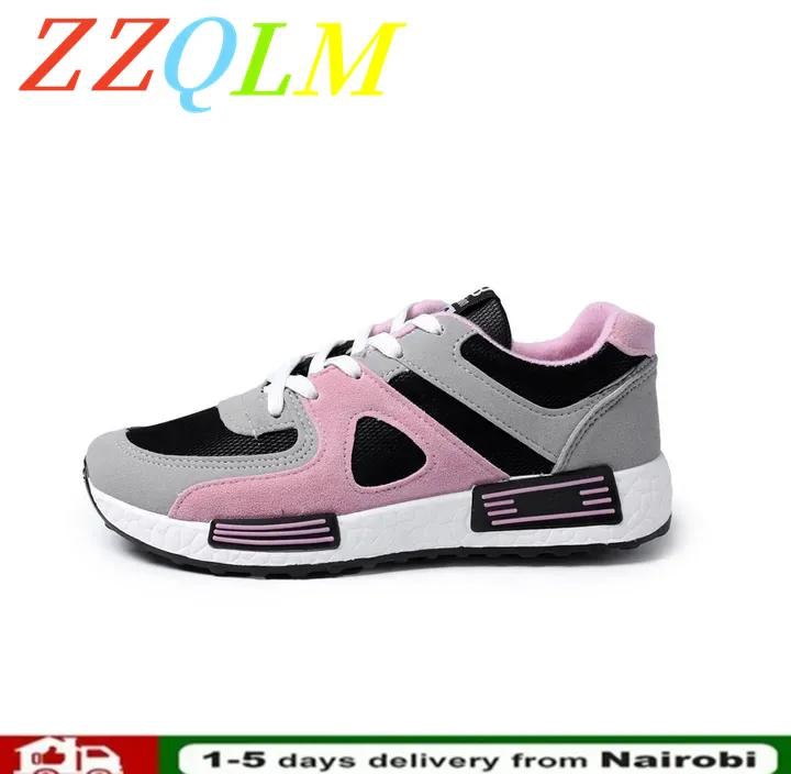 ZZQLM Women's Shoes 2023 Fashion Lace-Up Sneakers Sports Shoes Comfortable and Breathable Running Shoes Women Athletic