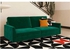 Sofa Bed, 185 cm, Green - AD44
