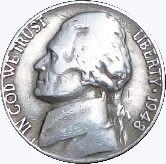 5 سنت امريكى سنة 1948