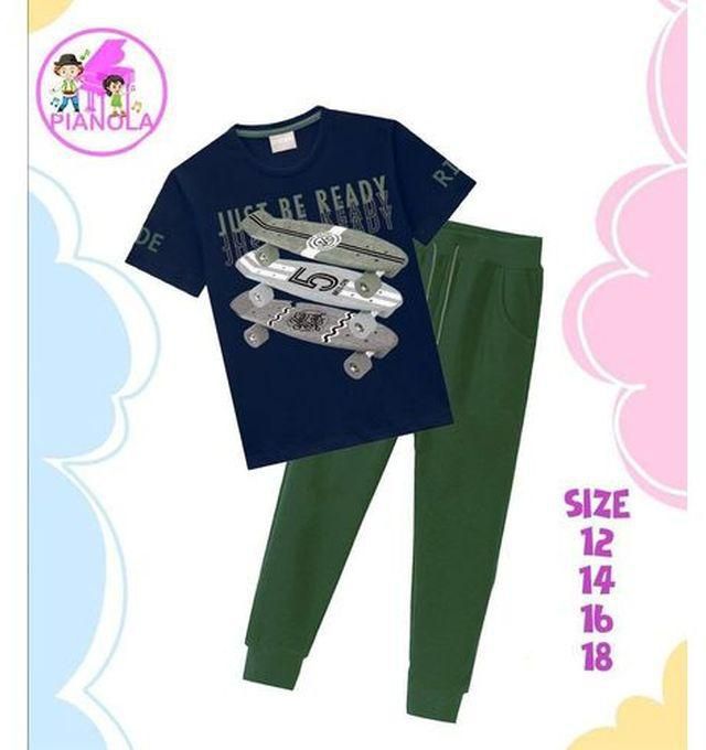 Outfit Set Of 2 Pcs For Boys (pianola )