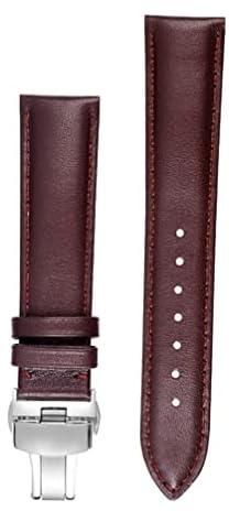 Leather Watch Band Replacement Strap: Replacement Watchband for Men Black 20mm