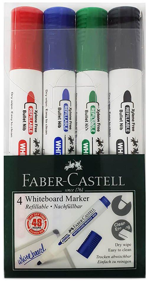 Faber-Castell - W20 Whiteboard Marker 4pcs- Babystore.ae