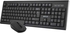 مجموعة لوحة مفاتيح وماوس لاسلكية بلون أسود من أستروم