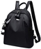 حقيبة ظهر كاجوال بتصميم كلاسيكي أسود
