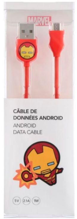 Miniso MARVEL Android Data Cable USB Charger - Iron Man