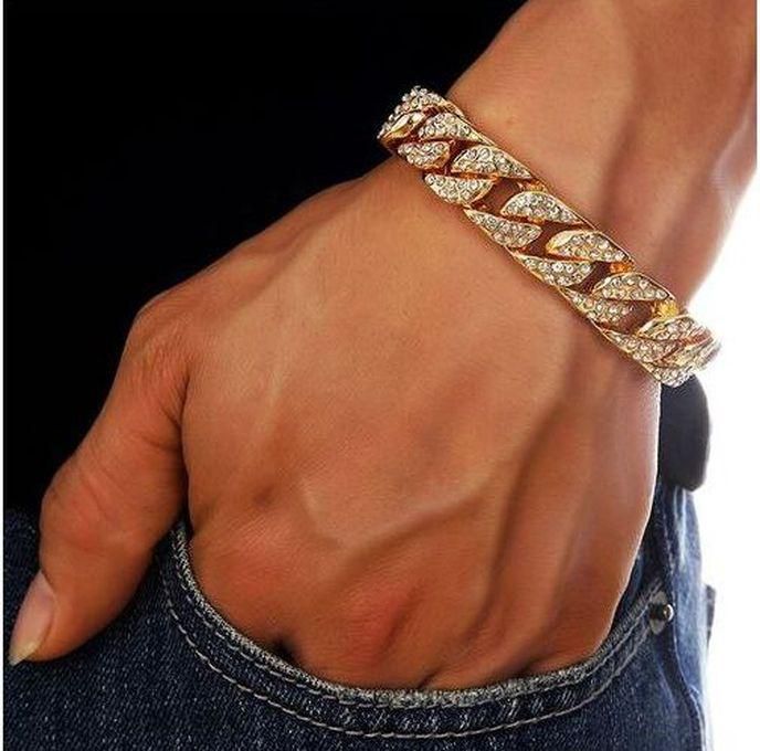Fashion Bracelet Iced Out Golden Bracelet Luxury Bracelet Chain