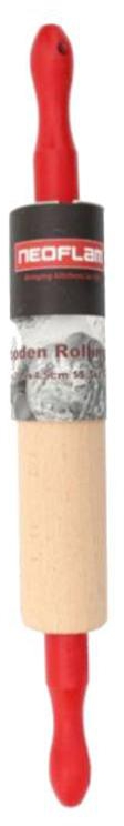 Neoflam Wooden Rolling Pin With Plastic Hand 