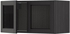 METOD خزانة حائط مع بابين زجاجيين - أسود/Lerhyttan صباغ أسود ‎80x40 سم‏