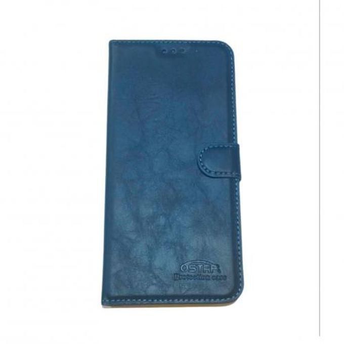 Realme C30 Flip Leather Cover Dark Blue