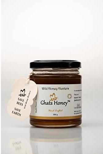 Ghats Honey -Multi floral Forest Honey | Raw Real Forest Wild Honey | Unprocessed | Unfiltered | Unpasteurized | Rich in Anti - Oxidants & Nutrients | Pure Natural Honey 250g
