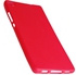 كفر حماية بلاستيك طري لون أحمر لجوال هواوي أسيند بي إيت - Red TPU Case Huawei Ascend P8