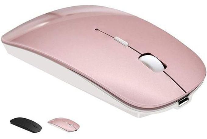 Hp 2.4GHz Ultrathin Silent Rechargeable (Dual Mode) Wireless And Bluetooth Notebook PC Mouse (Rose Gold)