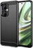 OnePlus Nord CE 3 Lite, Carbon Fiber Pattern Case, Anti-Slip Case, Slim Shock Absorption Cover - Black