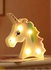 Unicorn Head Night Light with Warm LED Lights 21.5x13cm