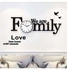We are Family Acrylic Wall Clock Decoration for Living Room Bedroom Office Black