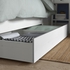 HEMNES Bed frame with 2 storage boxes - white stain 90x200 cm