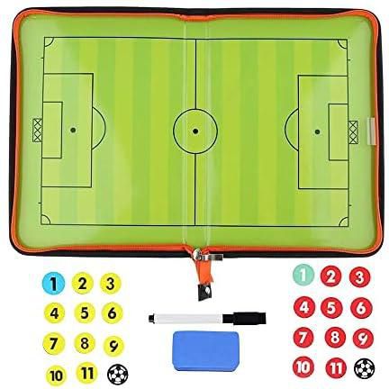 Arabest Football Coaching Board - Professional Coaches Clipboard, Portable Strategy Soccer Coach Board Kit, Tactical Magnetic Board Kit with Dry Erase, Marker Pen and Zipper Bag