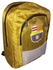 Generic School Bag Pack for Ages 8 - 13 Years 16 Inches - Gold Brown