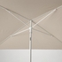 TVETÖ مظلة, الإمالة/رمادي-بيج أبيض, ‎180x145 سم‏ - IKEA