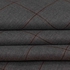 William Marks WMMGRY02-045590-001 Grey w/t Black on Peach Lines Check Superior Fabric (4 Yards)