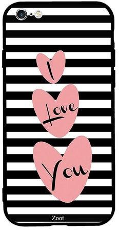 Skin Case Cover -for Apple iPhone 6S Plus I Love You Black And White Background I Love You Black And White Background