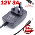 Malaysia 3 Pin AC to DC (5.5*2.5mm) 12V 3A Switching Power Supply Adapter DC