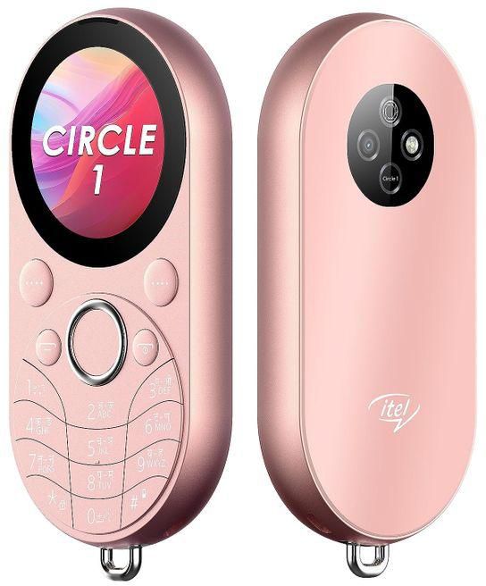 itel Circle 1 Unique Design, Round Screen, Dual SIM Phone - Gold