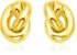 14k Yellow Gold Polished Knot Earrings-rx32273