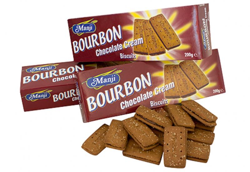 MANJI BOURBON CHOCOLATE CREAM BISCUITS 200G