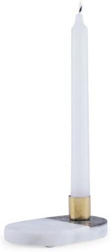 PAN Home Blair Marble Candle Holder 15x15x4cm - White
