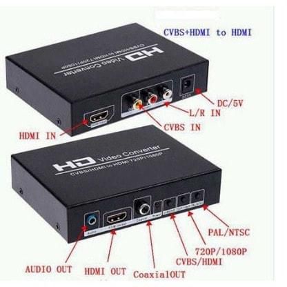 Hde Hdmi-av To Hdmi Converter With Ntsc To Pal Conversion