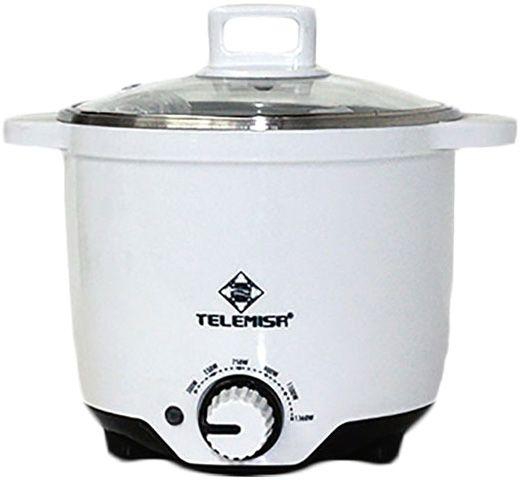 حلة للطبخ بالبخار من تليمصر TCMC 180 – سعة 1.8 لتر، أبيض