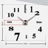 Stylish Large DIY Quartz 3D Wall Clock Acrylic Sticker Wall Clock - 015 Black