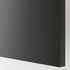METOD Wall cabinet horizontal w push-open - black/Nickebo matt anthracite 60x40 cm