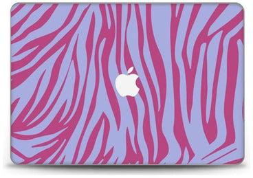 Purple And Blue Zebra Skin Cover For Macbook Air 13 (2017) Multicolour