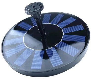 نافورة مياه تعمل بالطاقة الشمسية أسود/أزرق