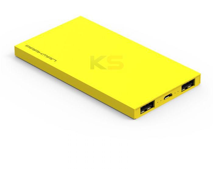 Parkman Universal 4000mAh Dual USB Power Bank Yellow