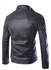 Fashion korean leather jacket for men slim-type vertical collar Street tide casual business locomotive leather coat.