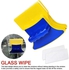 Magnetic Double Sided window Glass Wiper - Yellow / Blue