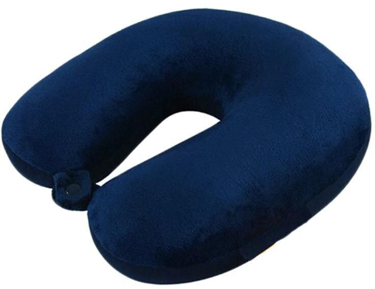 Marrkhor Memory Foam Neck Pillow Blue